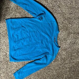 Karen Scott Blue Crew Neck Sweater